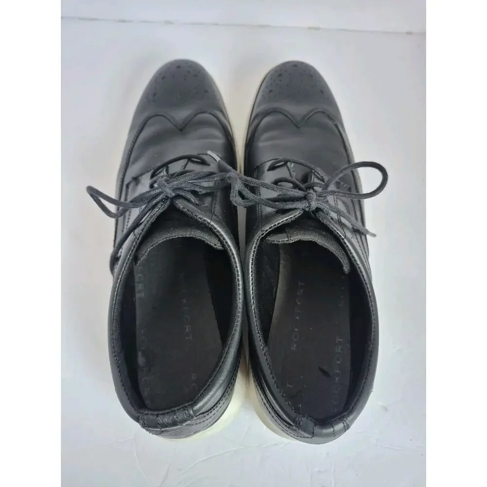 Rockport, Wingtip, Black, Size 11.5, Men shoes